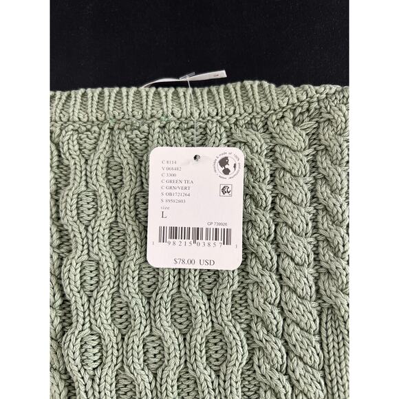 NWT Free People High Tide Cable-Knit Tank Top L - Picture 2 of 10